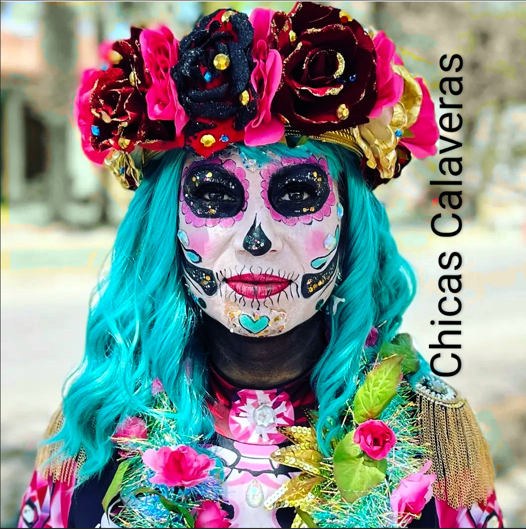 Image of woman dressed up for dia de los Muertos
