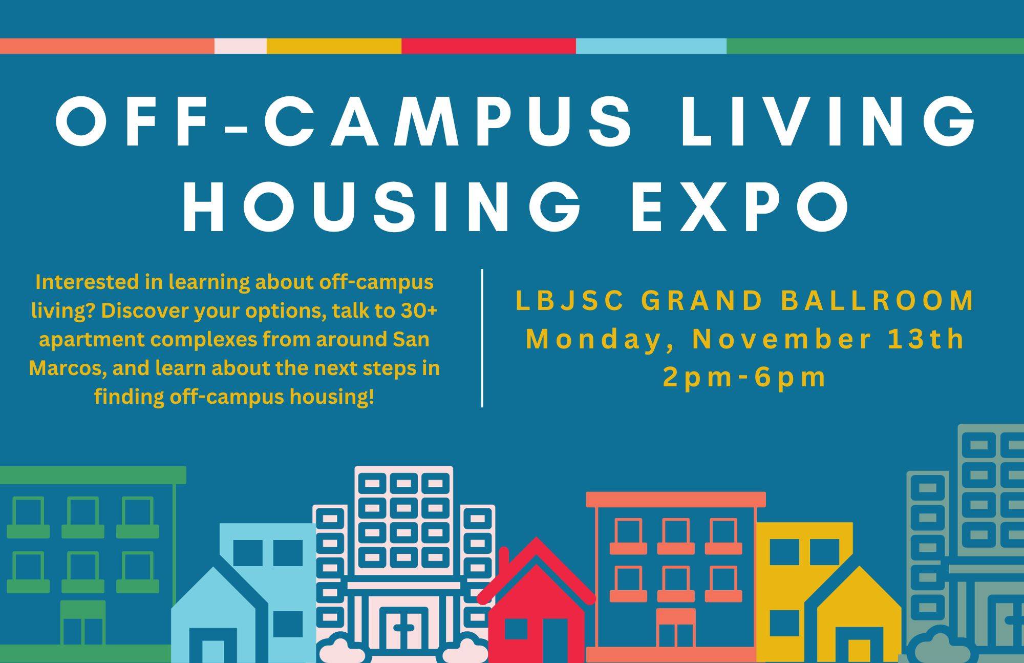Off campus living expo flyer