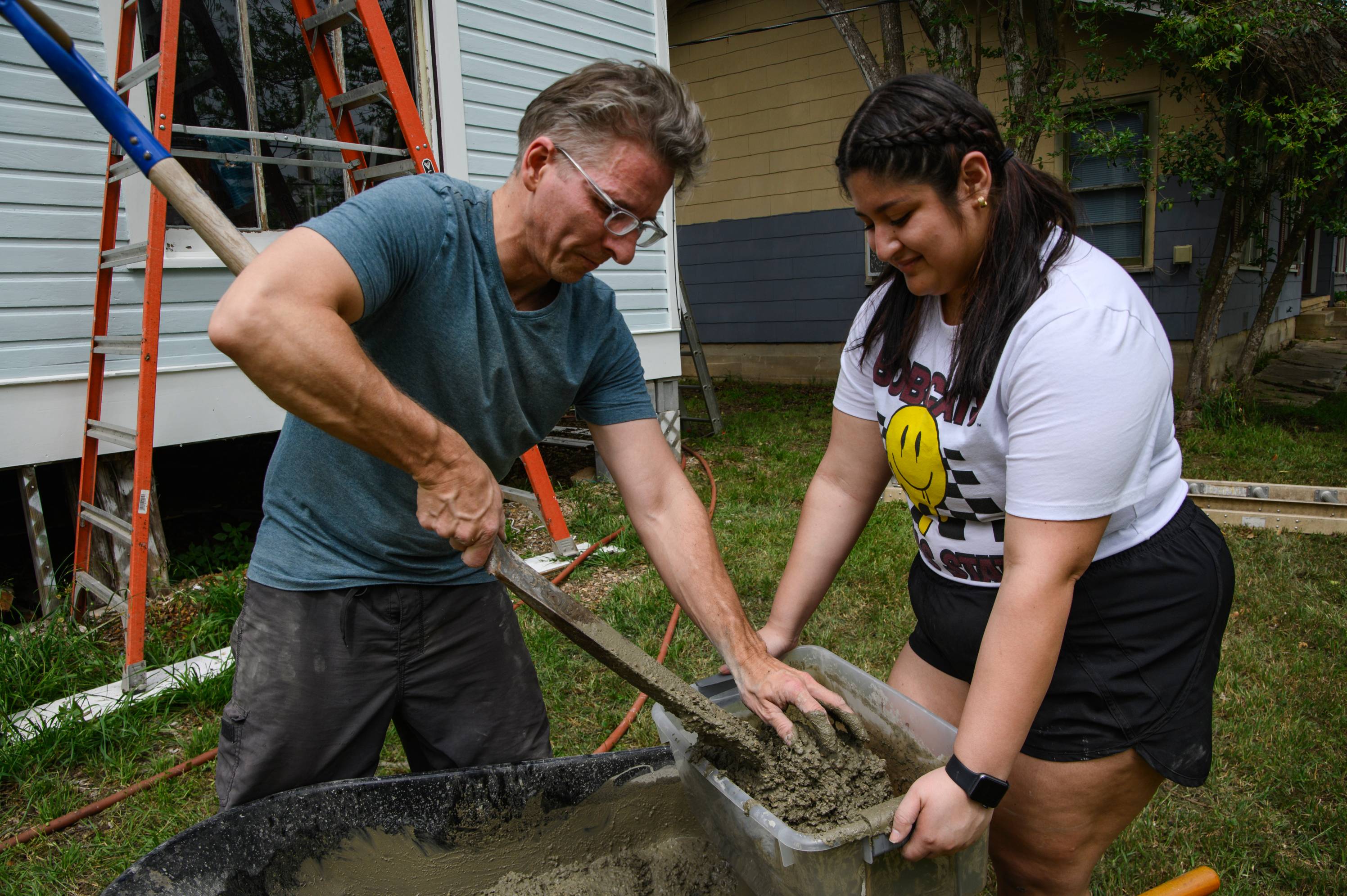 Resident and volunteer