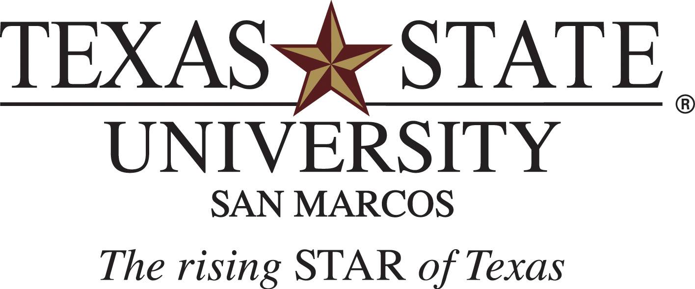 Image of logo: Texas State University - San Marcos 'The Rising Star of Texas'