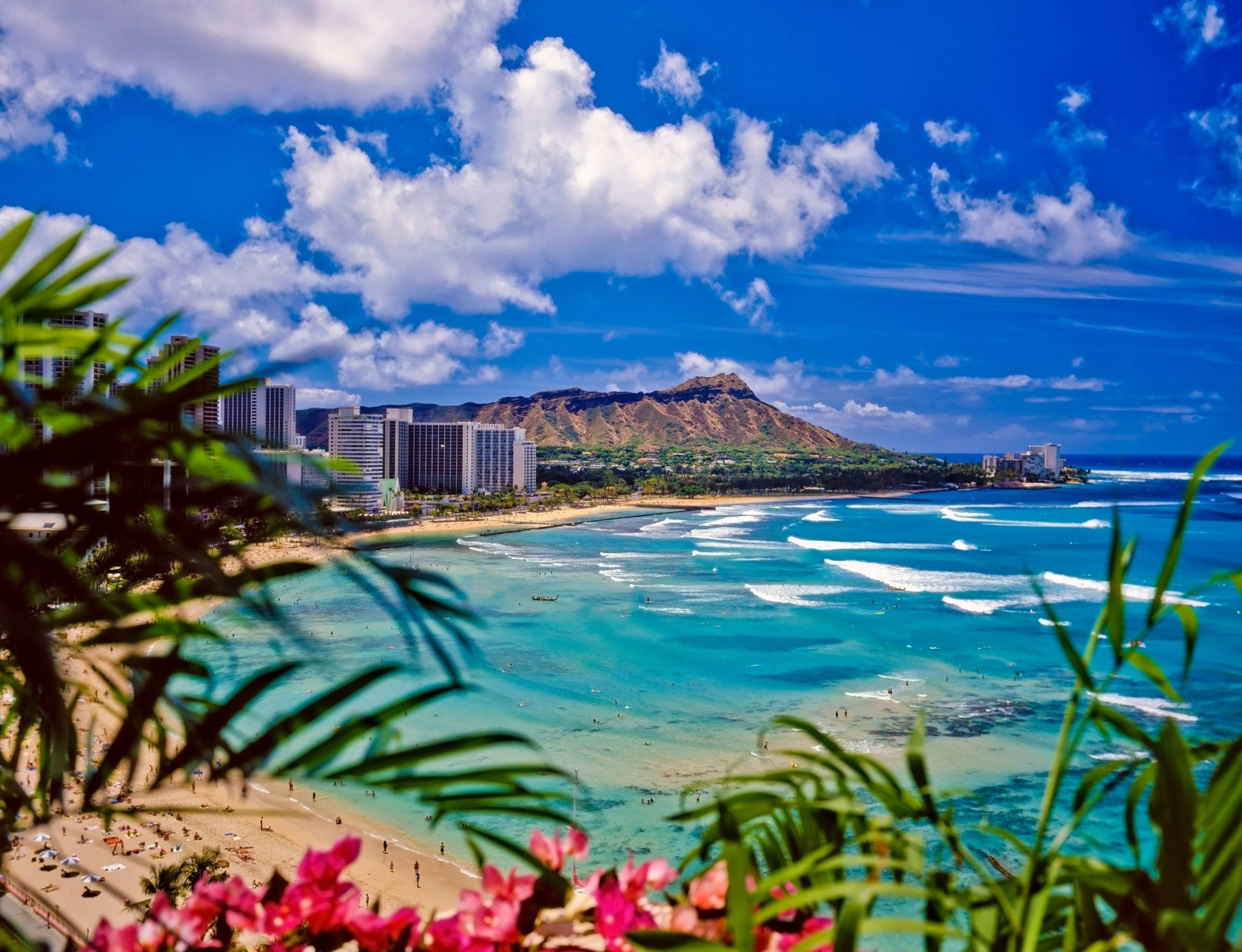 Arial view of Honolulu Hawaii image
