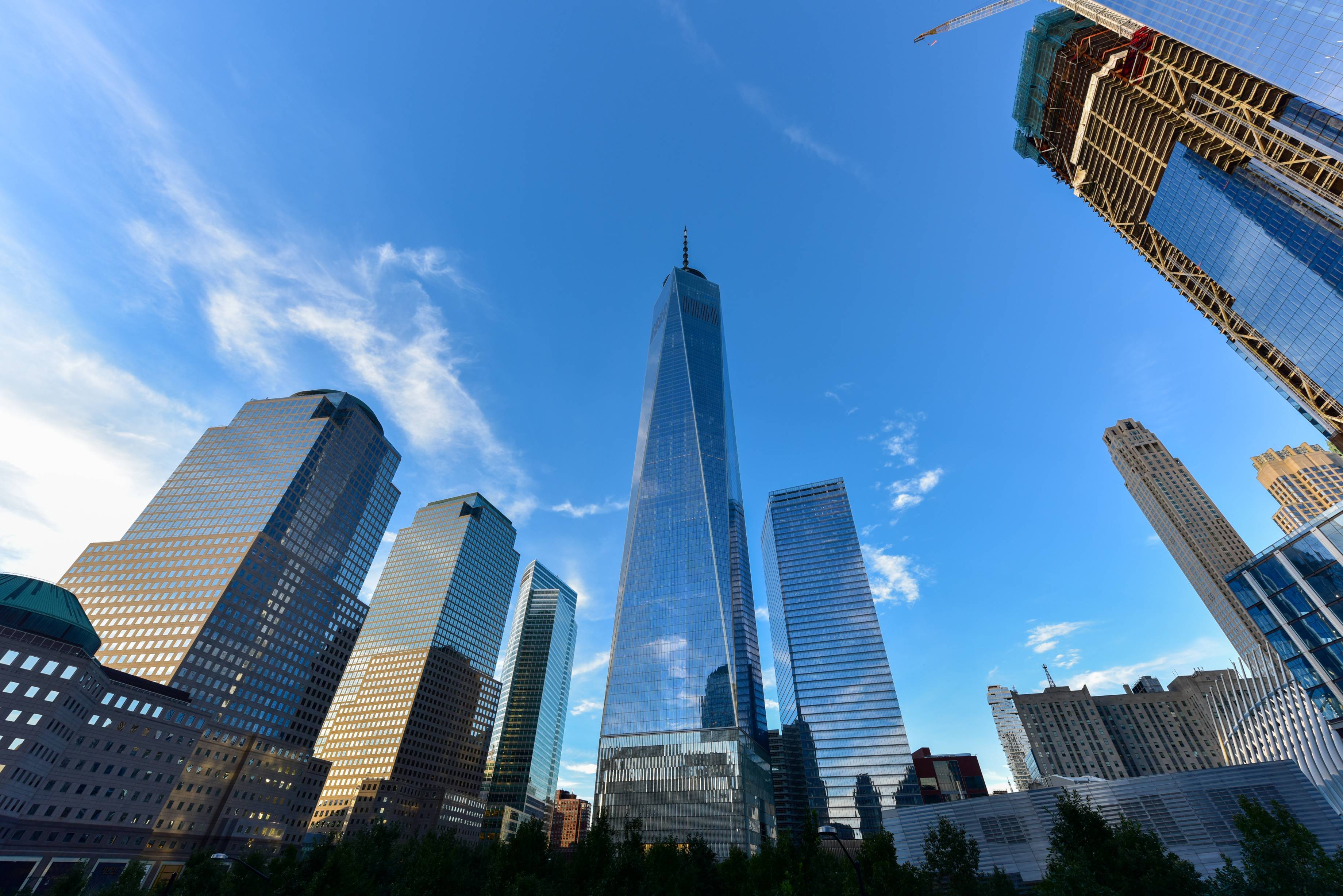 skyscraper view in new york city image