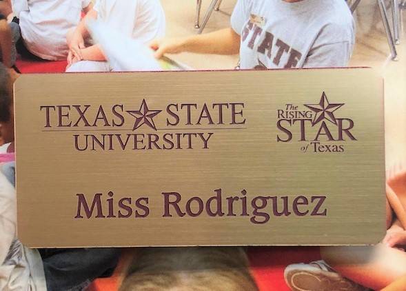 Texas State nametag