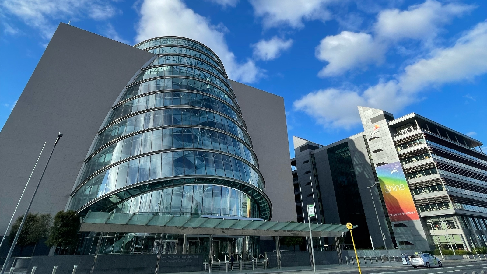 Large glass building in Dublin