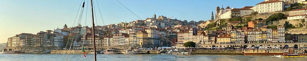 Waterfront and buildings in Porto, Portugal