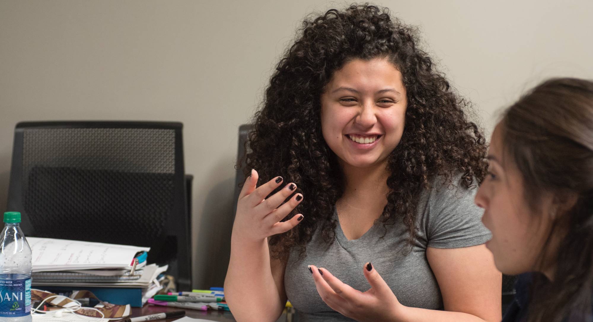 student during an academic advising appointment