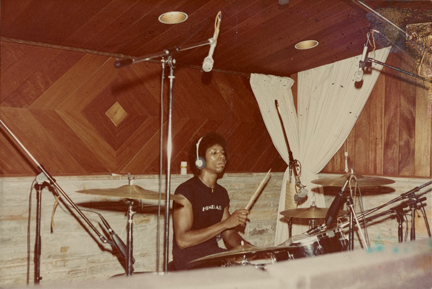 Bevis at drums