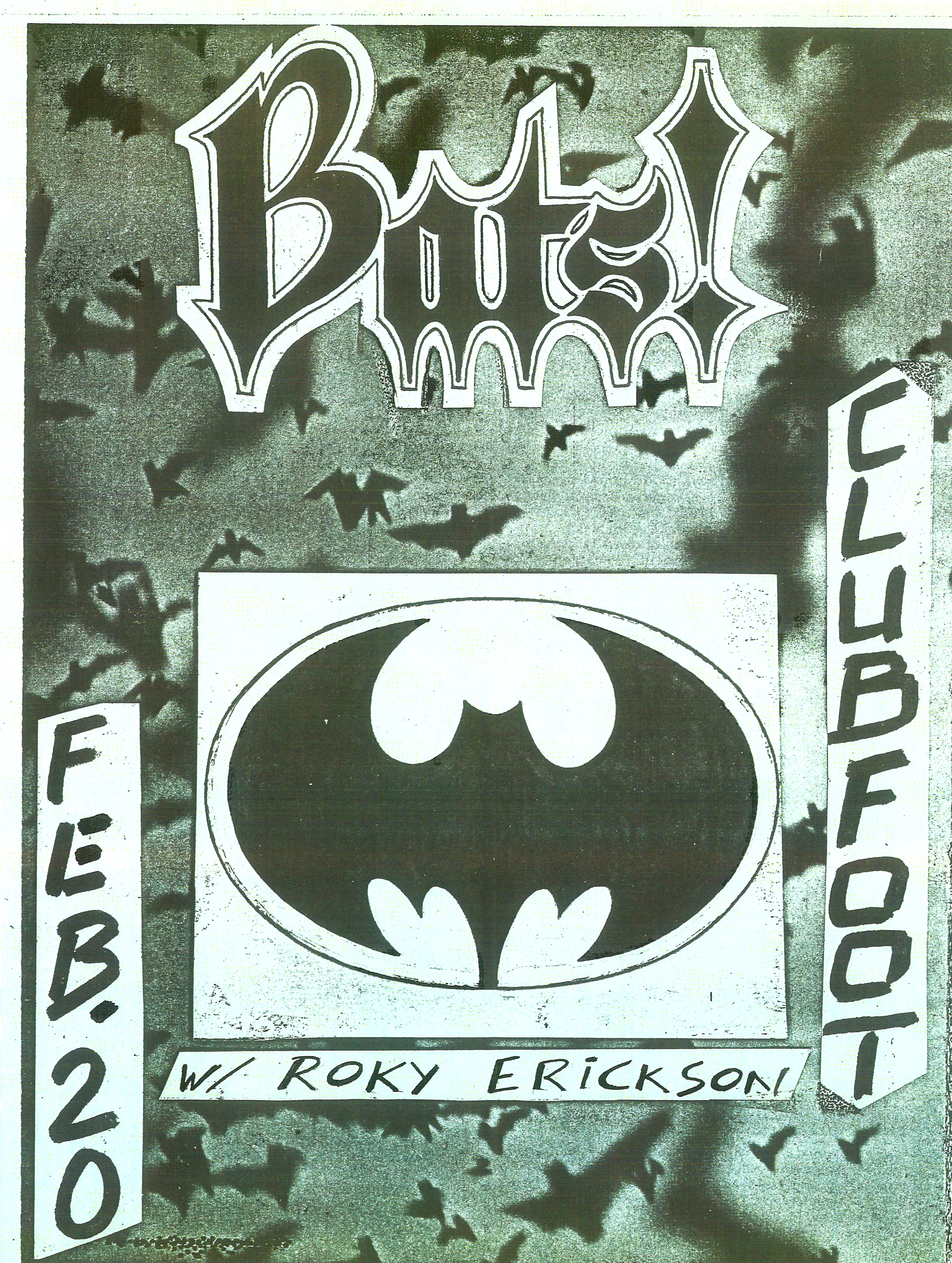 The Bats flyer