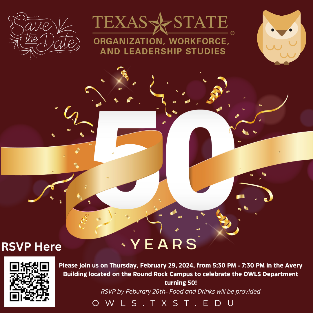 OWLS 50th anniversary save the date