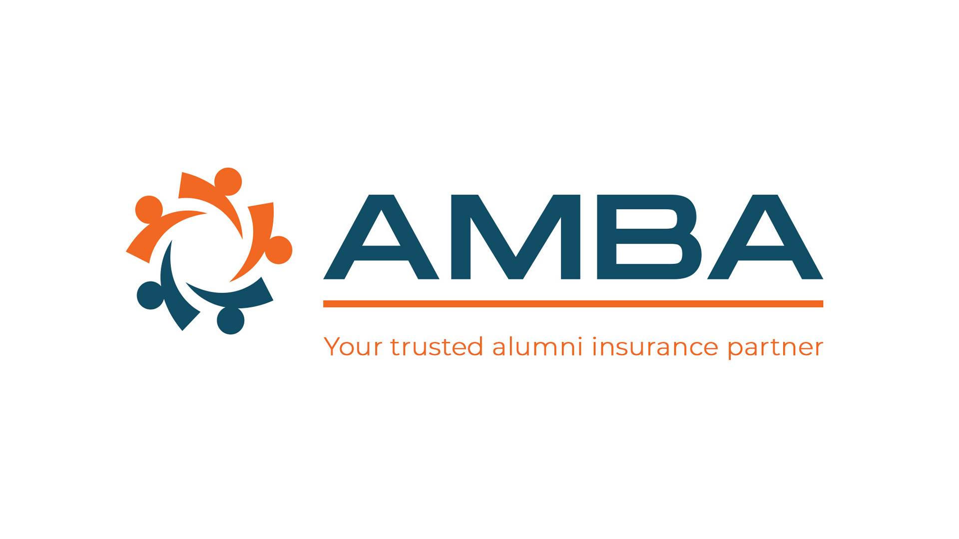 AMBA Logo, "Your trusted alumni insurance partner" underneath.