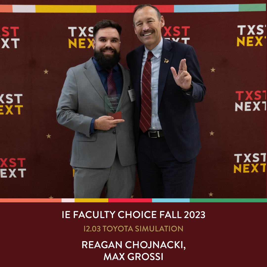 IE Faculty Choice Winners