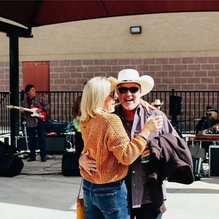 photo of couple dancing together