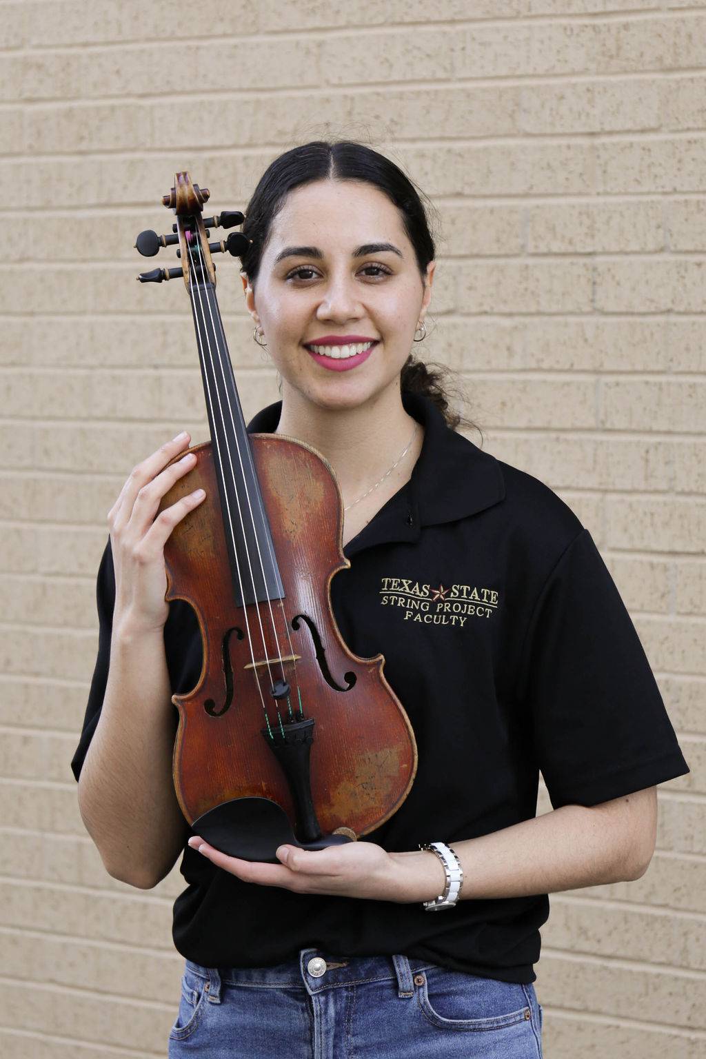 Adriana Carillo with violin