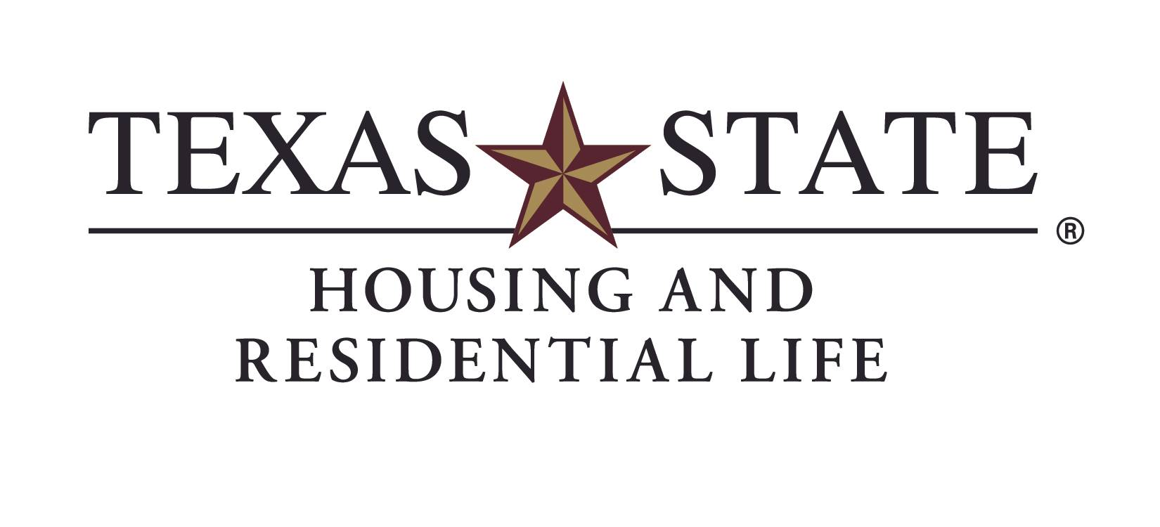The TXST Department of Housing and Residential Life logo