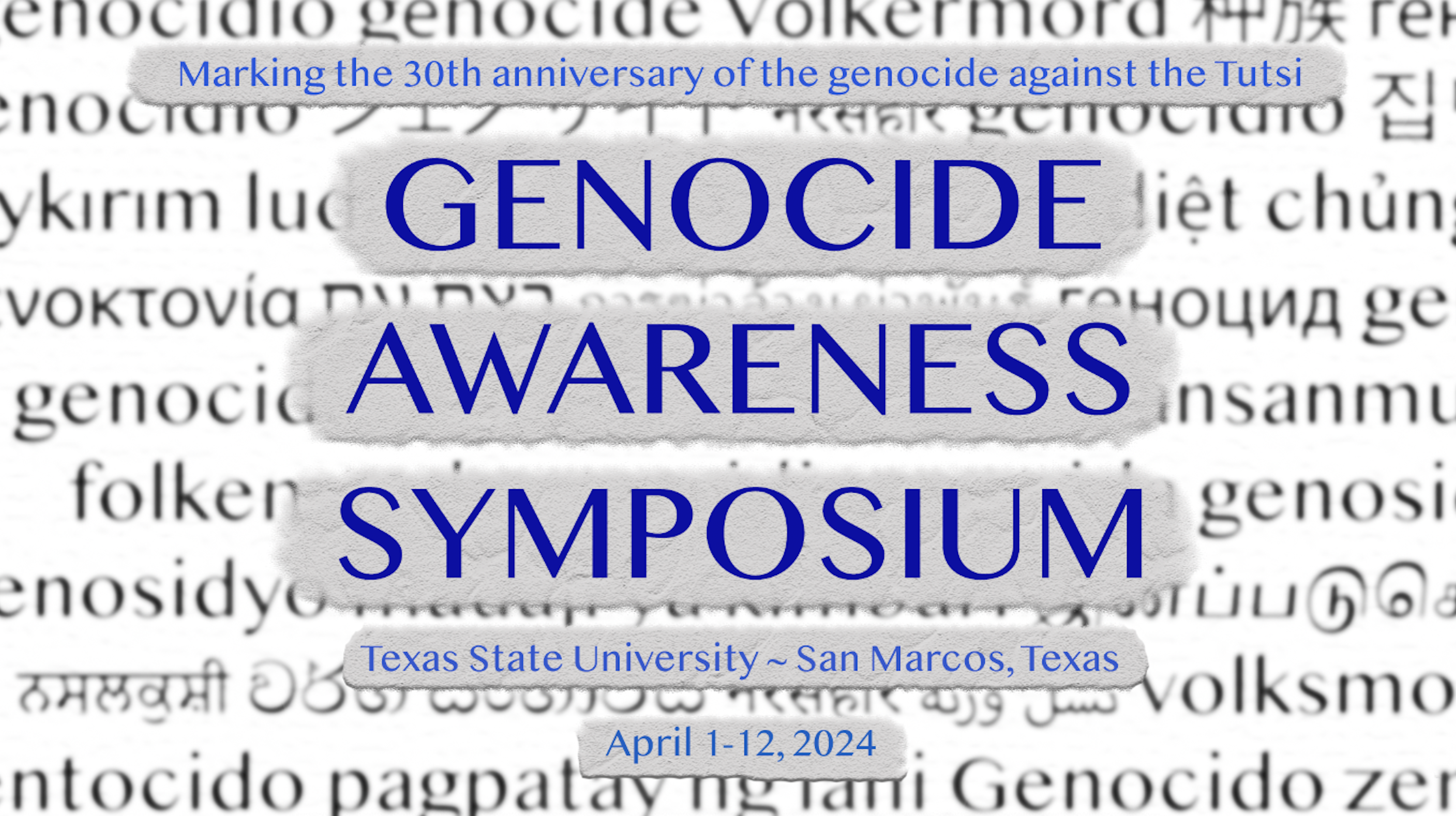 Genocide Awareness Symposium