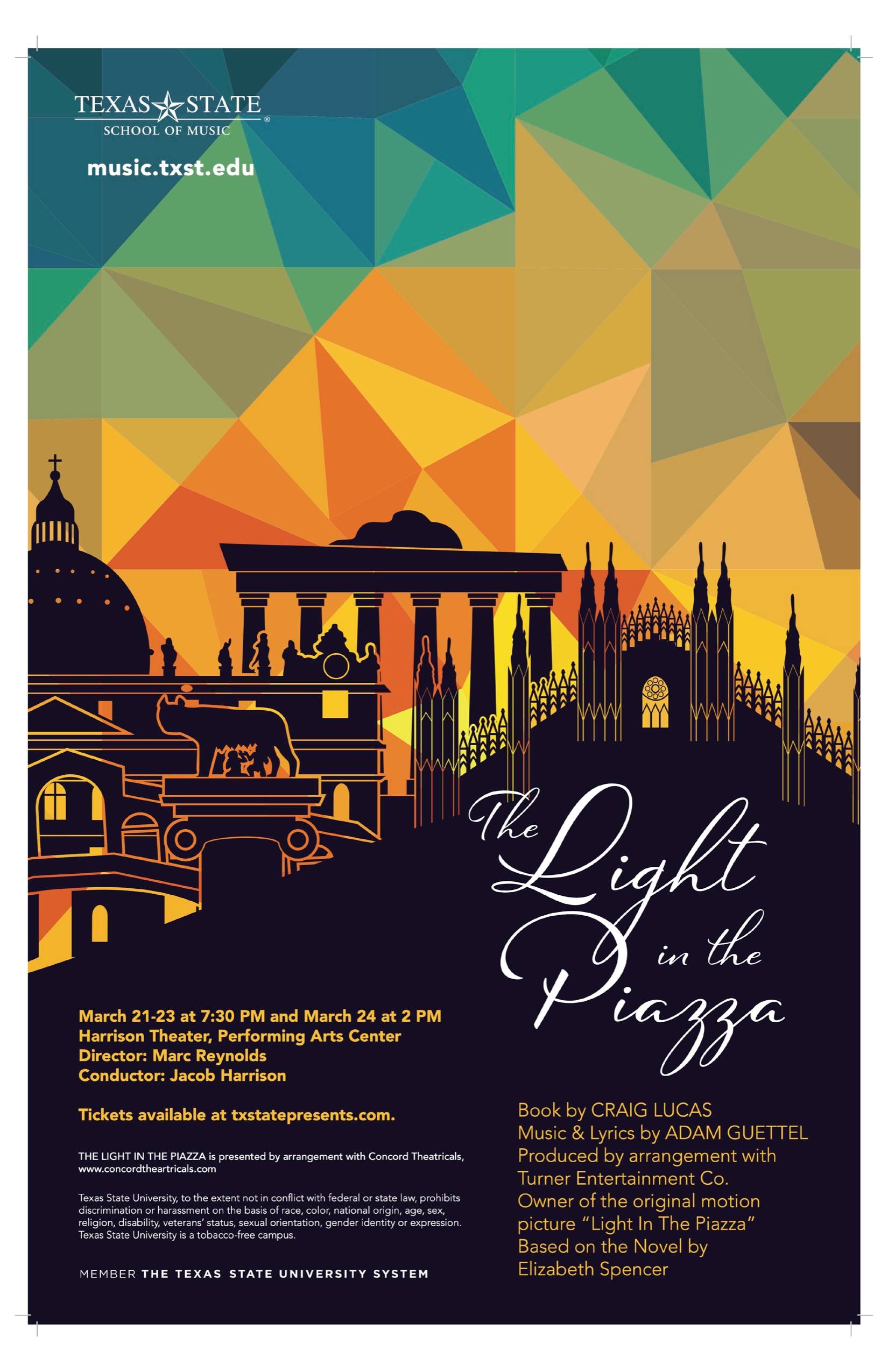 The Light In The Piazza Program Cover