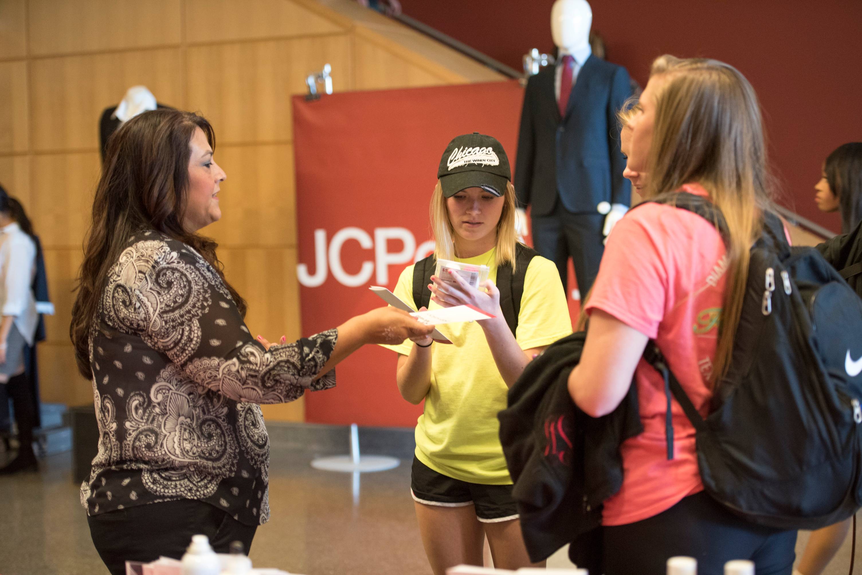 Employers speaking with students