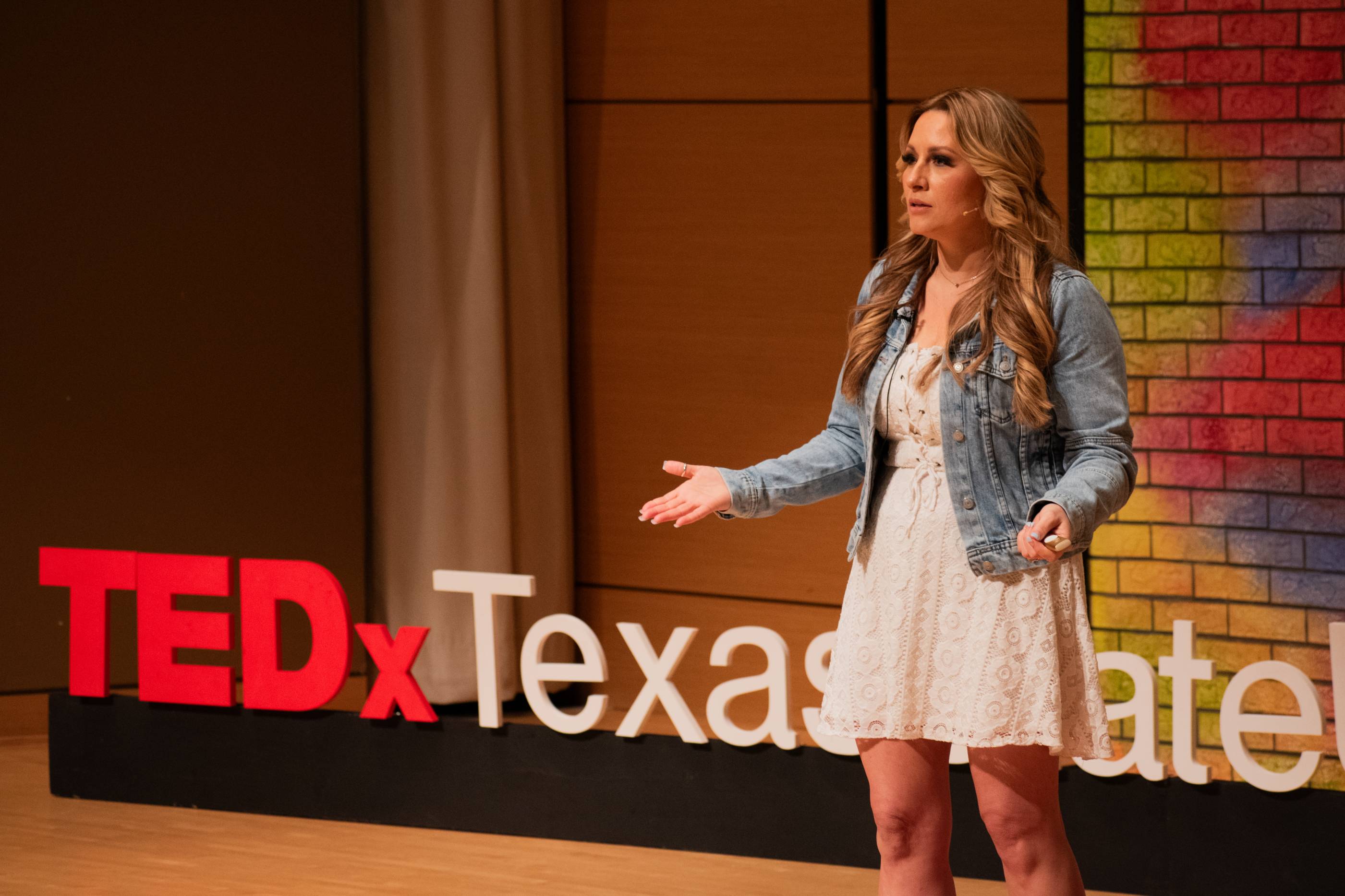 TEDx Speaker on stage