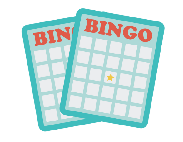 A graphic of two blank bingo cards.