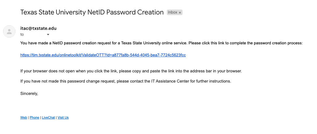email of txst