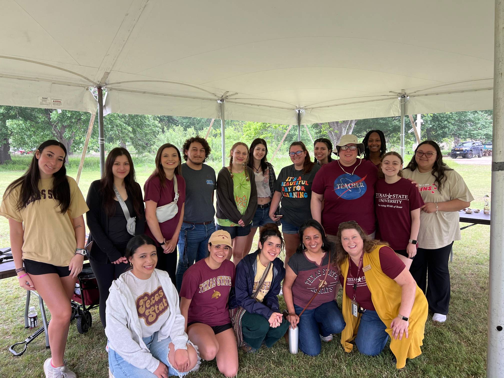 Texas State Students Volunteer at Earth Day Meadows Center Celebration