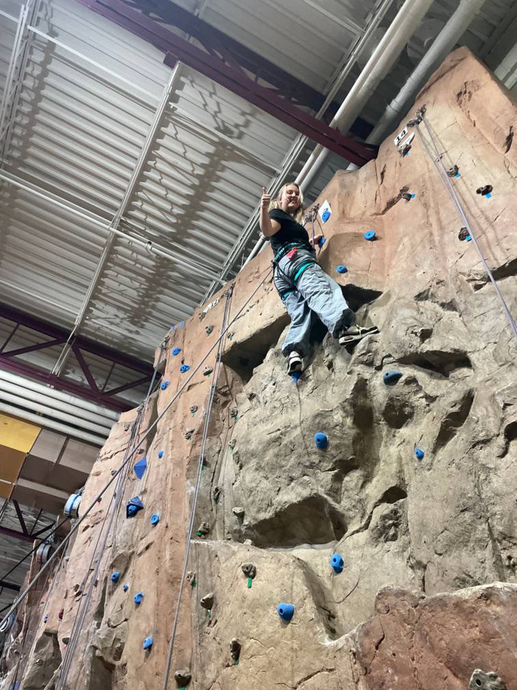 Olivia Hoeft Rock Climbing