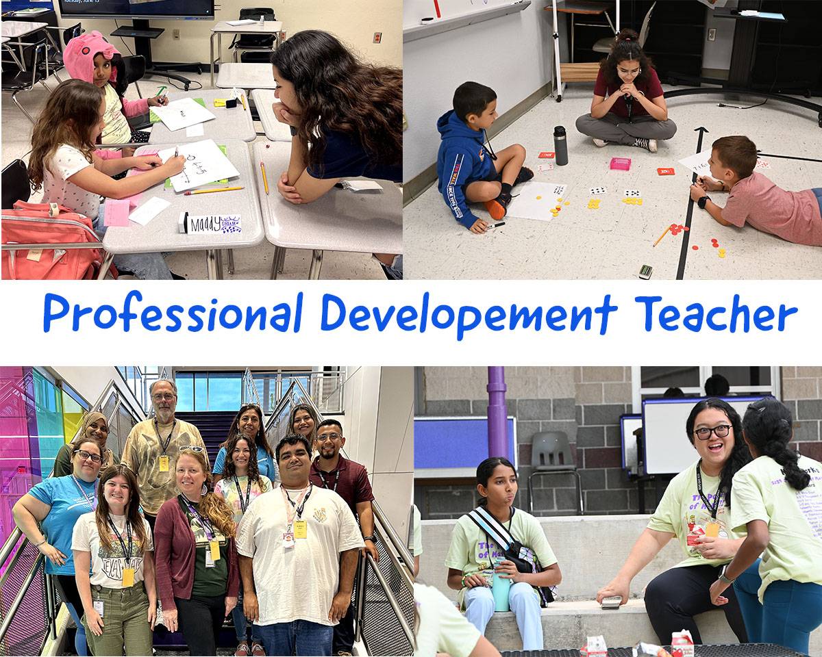 Professional development teachers with kids