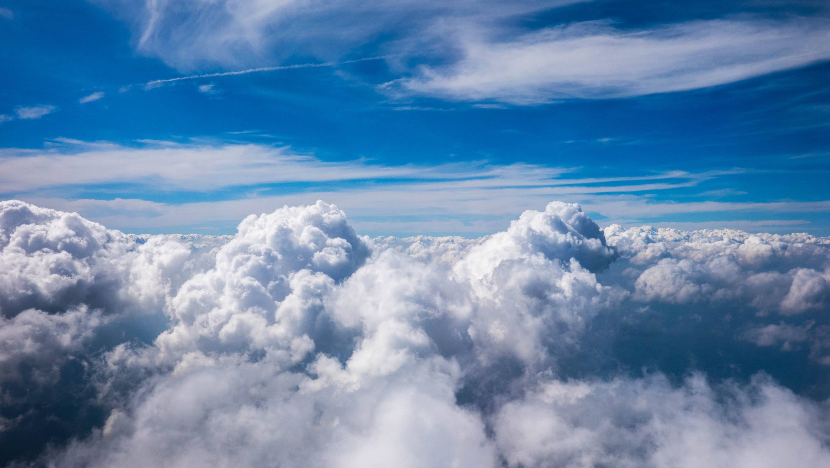 picture of clouds taken from plane.