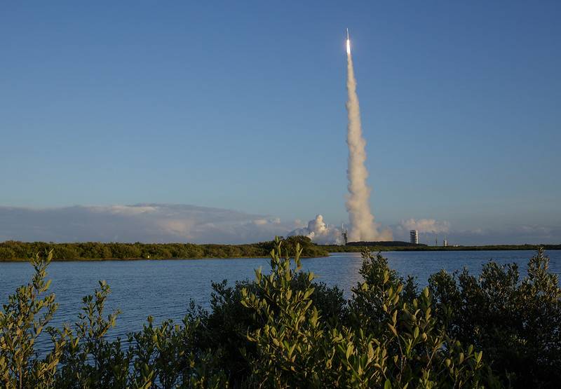 a space shuttle launching