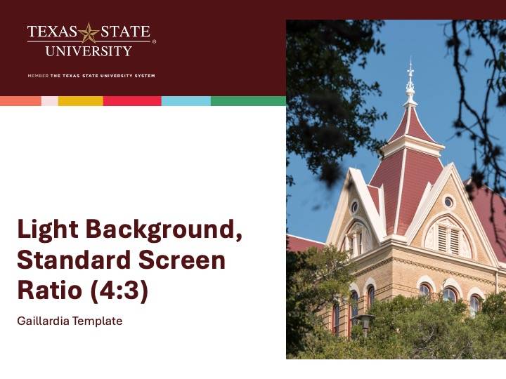 White background with Texas State University logo