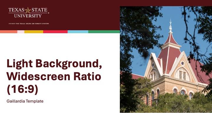 PowerPoint Templates : Brand Guidelines : Texas State University