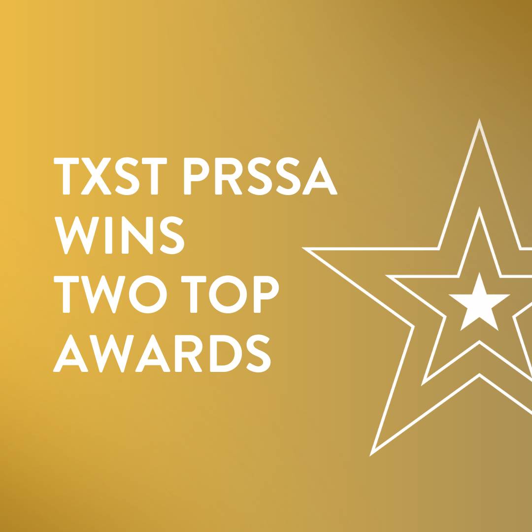 TXST PRSSA Graphic for their top awards