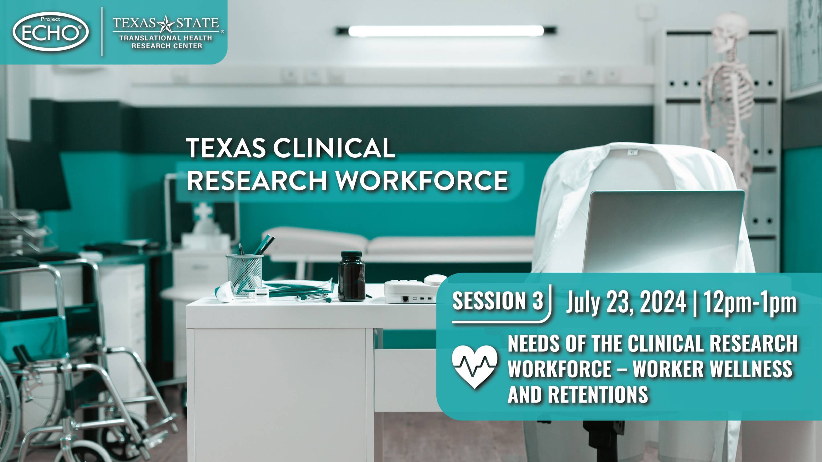 The first session of the Texas Clinician Research Workforce going over the current state of the clinical research workforce.