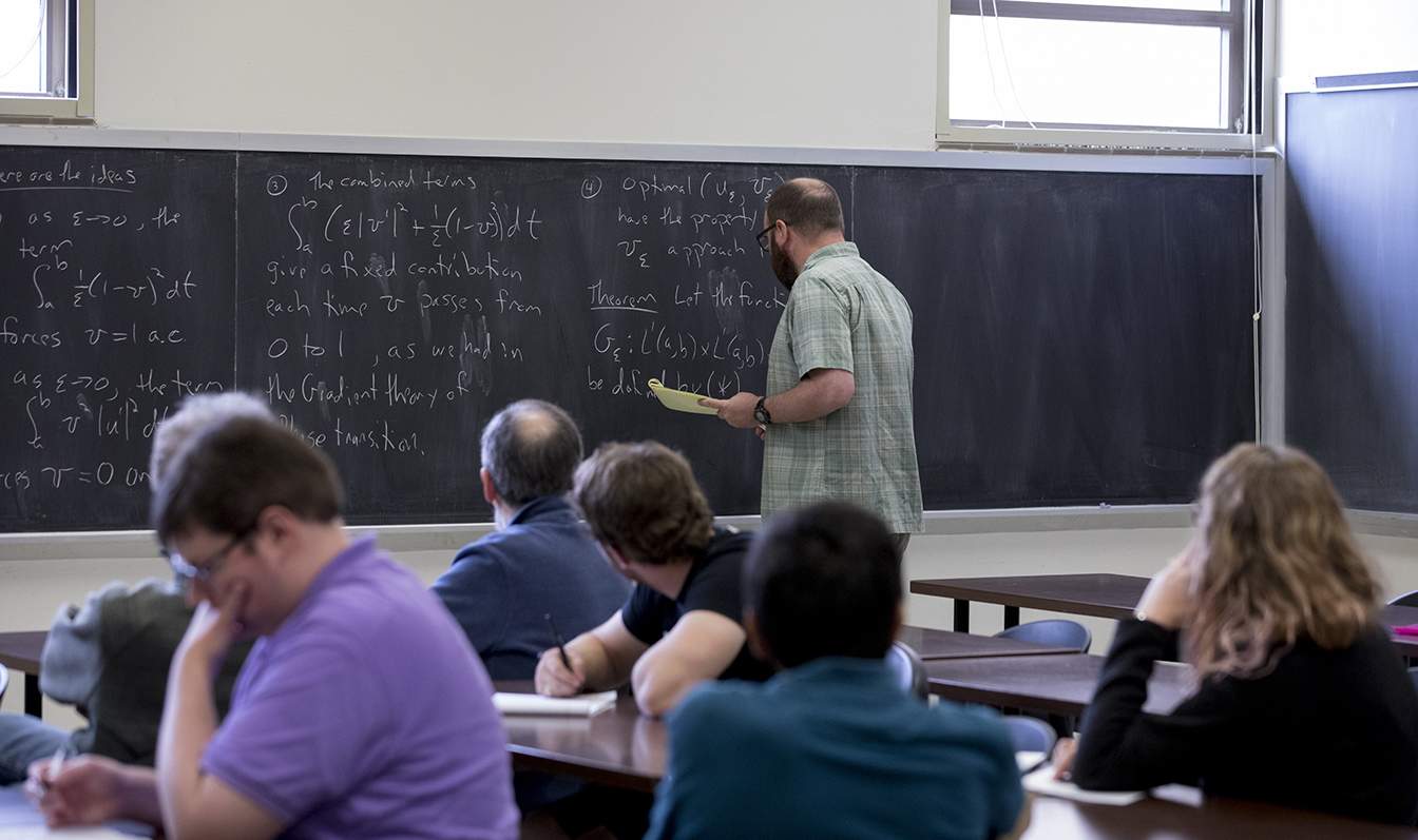 Professor Teaching Math