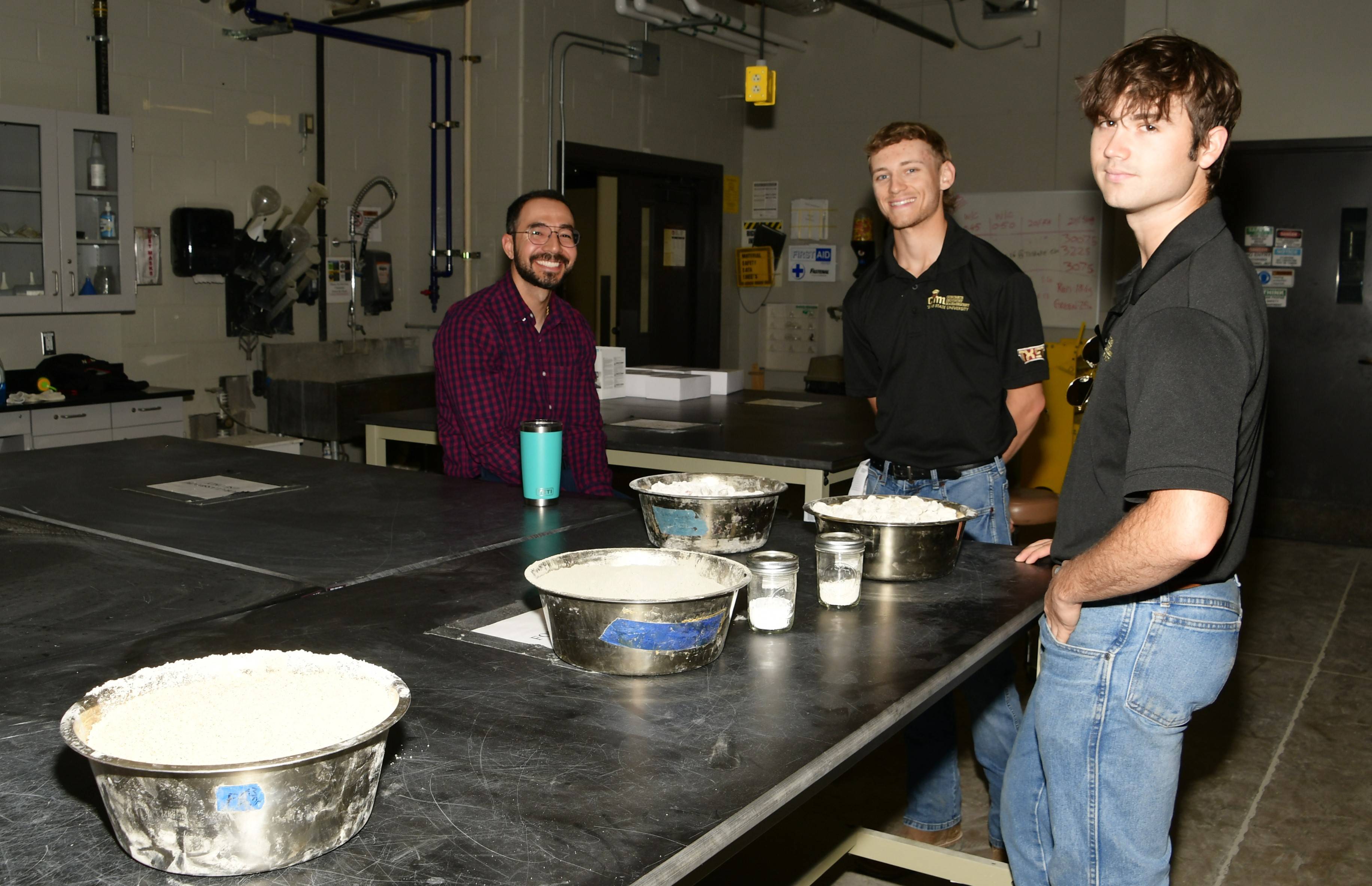 students in lab