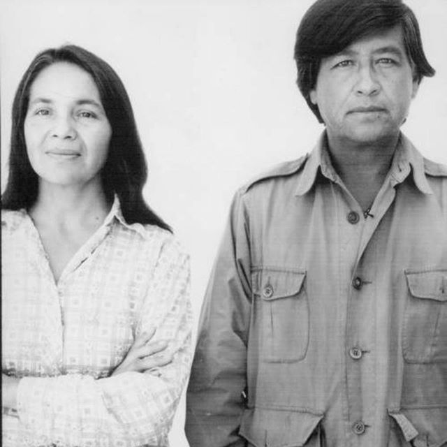 César E. Chávez and Dolores Huerta, co-founders of the United Farm Workers of America (UFW).