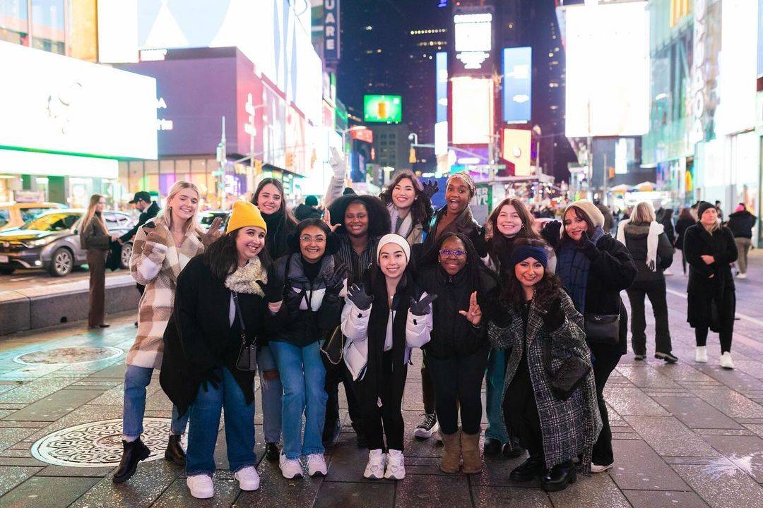 TXST students in Times Square, New York