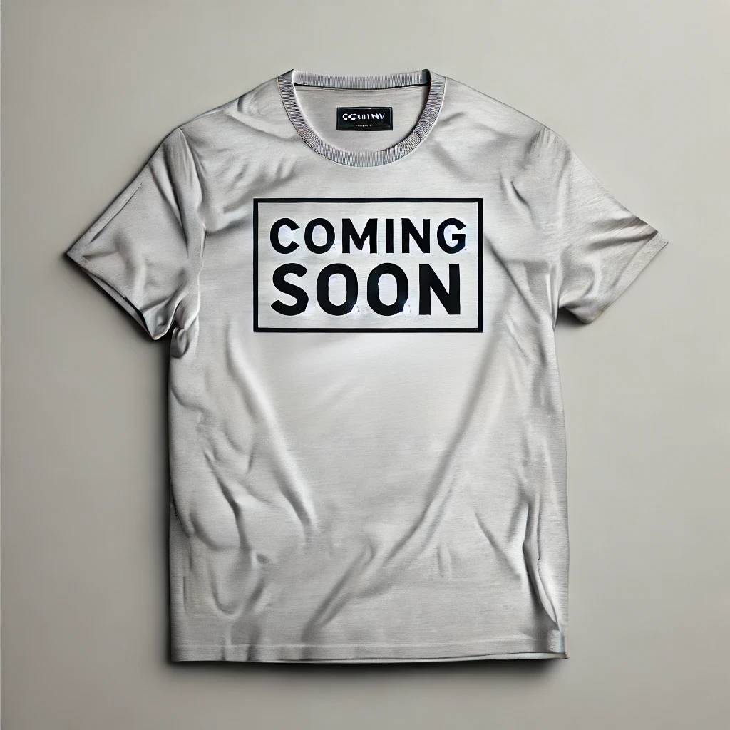 decorative image - "coming soon" printed on a t-shirt