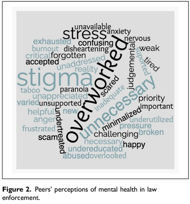 Figure 2: Peers' perceptions of mental health in law enforcement.