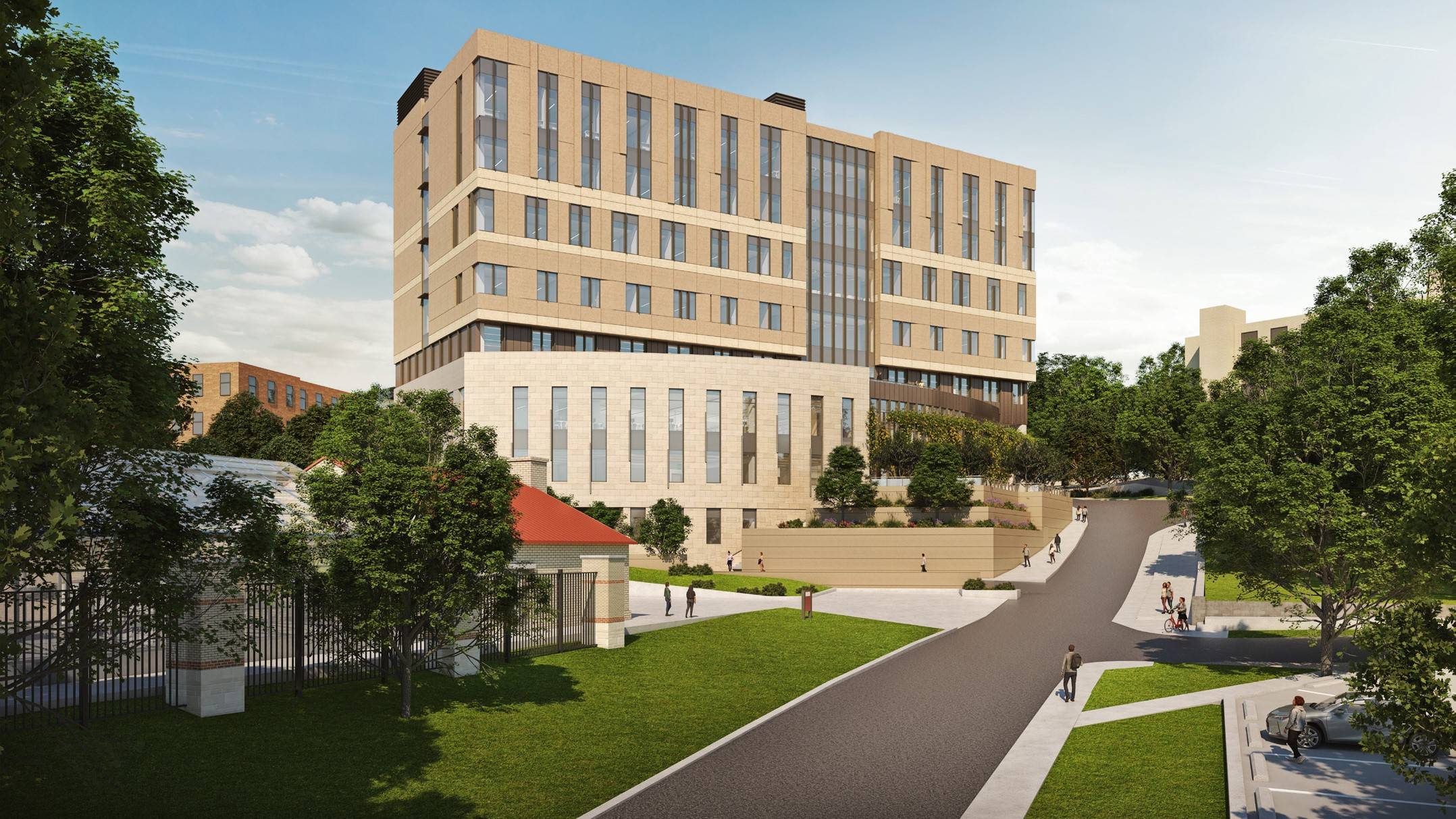 STEM Building Exterior Rendering