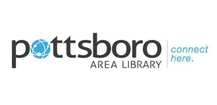 Pottsboro Area Public Library logo.