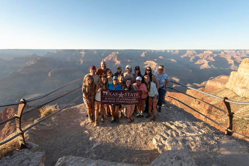 TXST Students in national park
