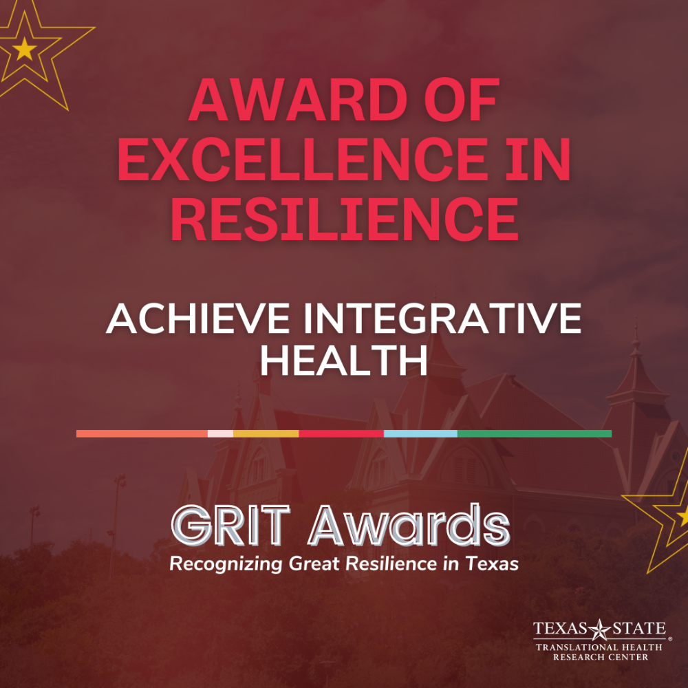 "Award of Excellence in Resilience" graphic flyer.