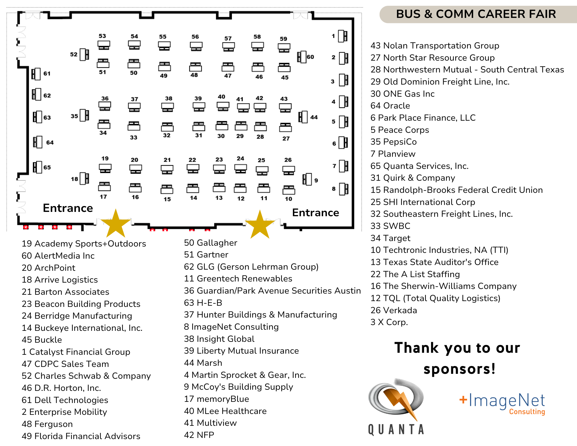 career fair map day 2