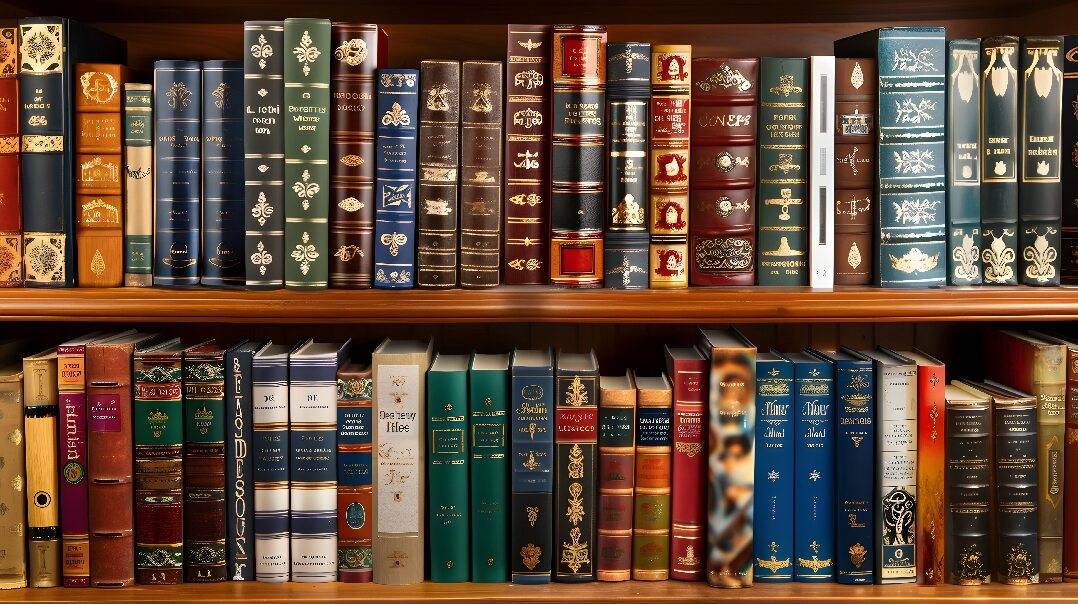 2 rows of books