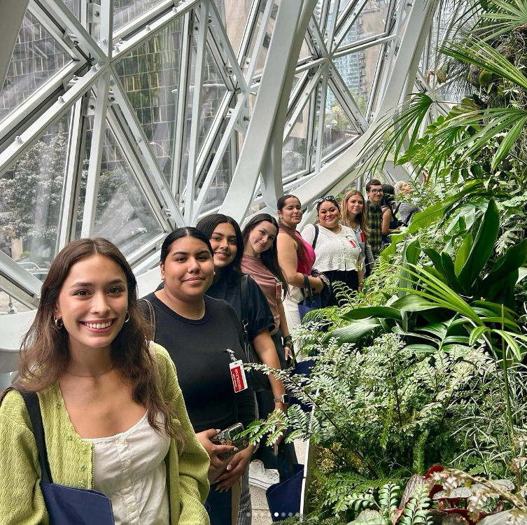 TXST students at Amazon Sphere