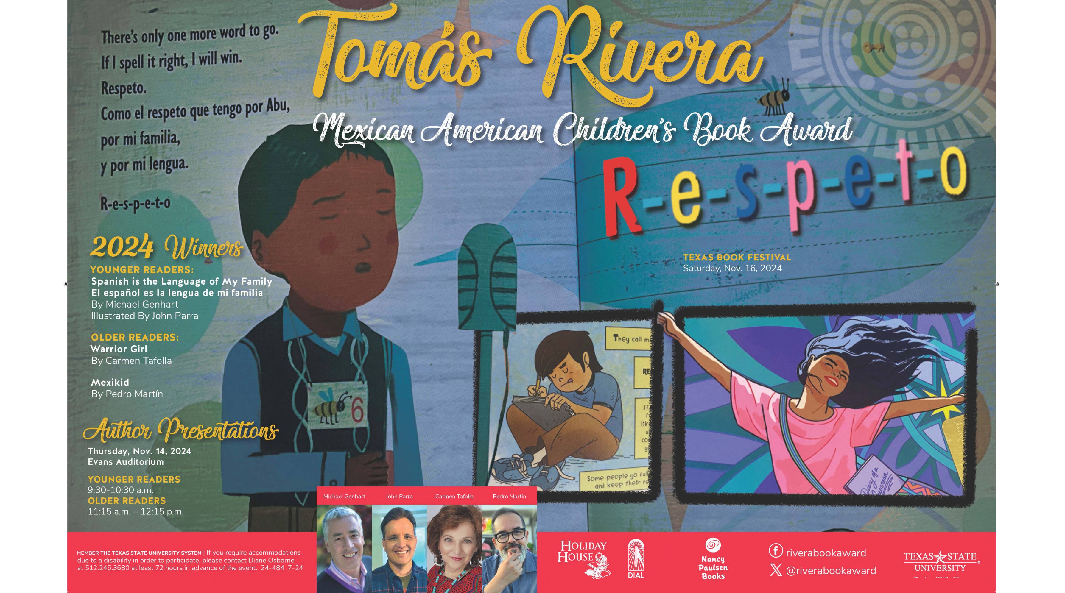 Tomas Rivera 2024 Book Winners