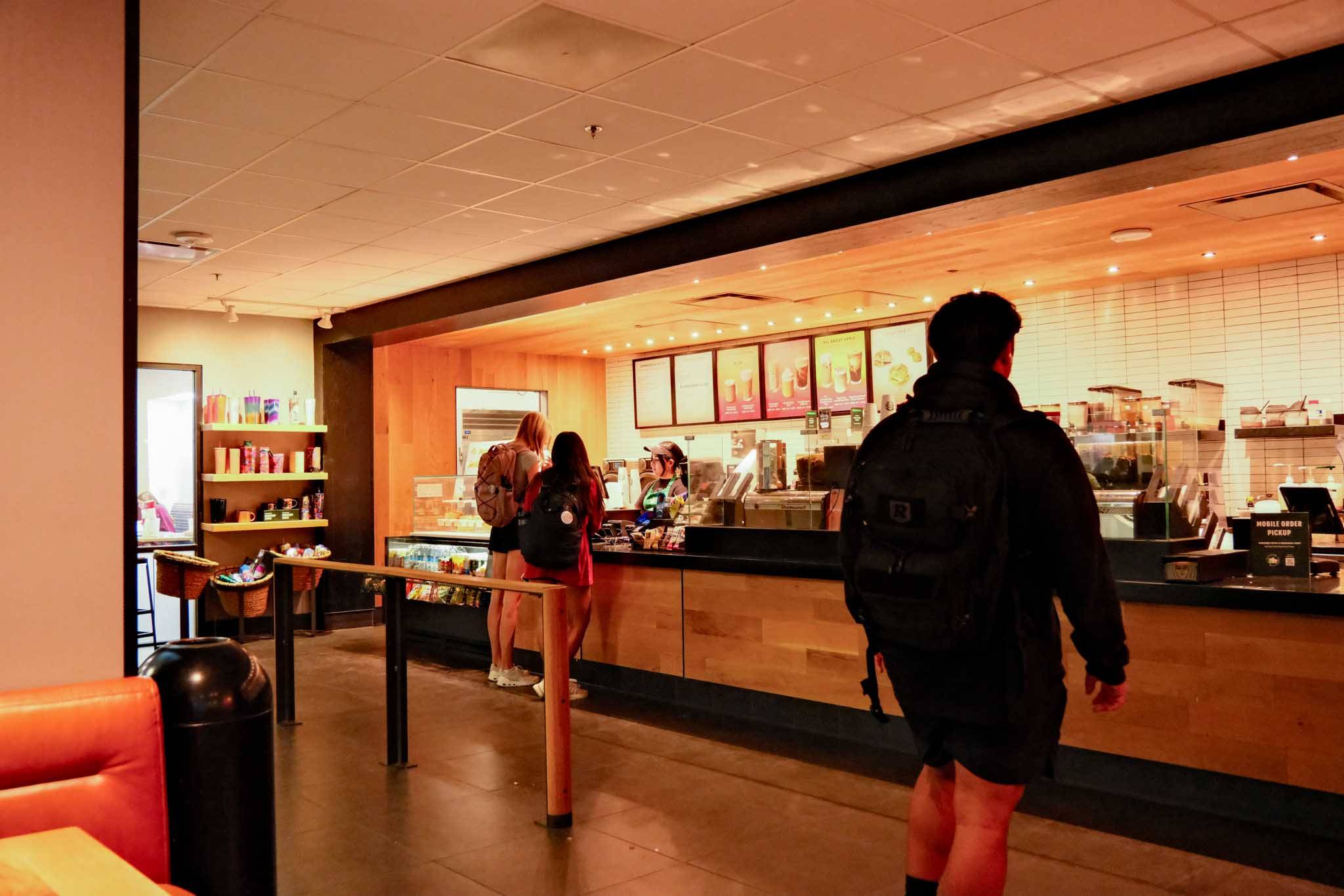 Starbucks inside the LBJSC