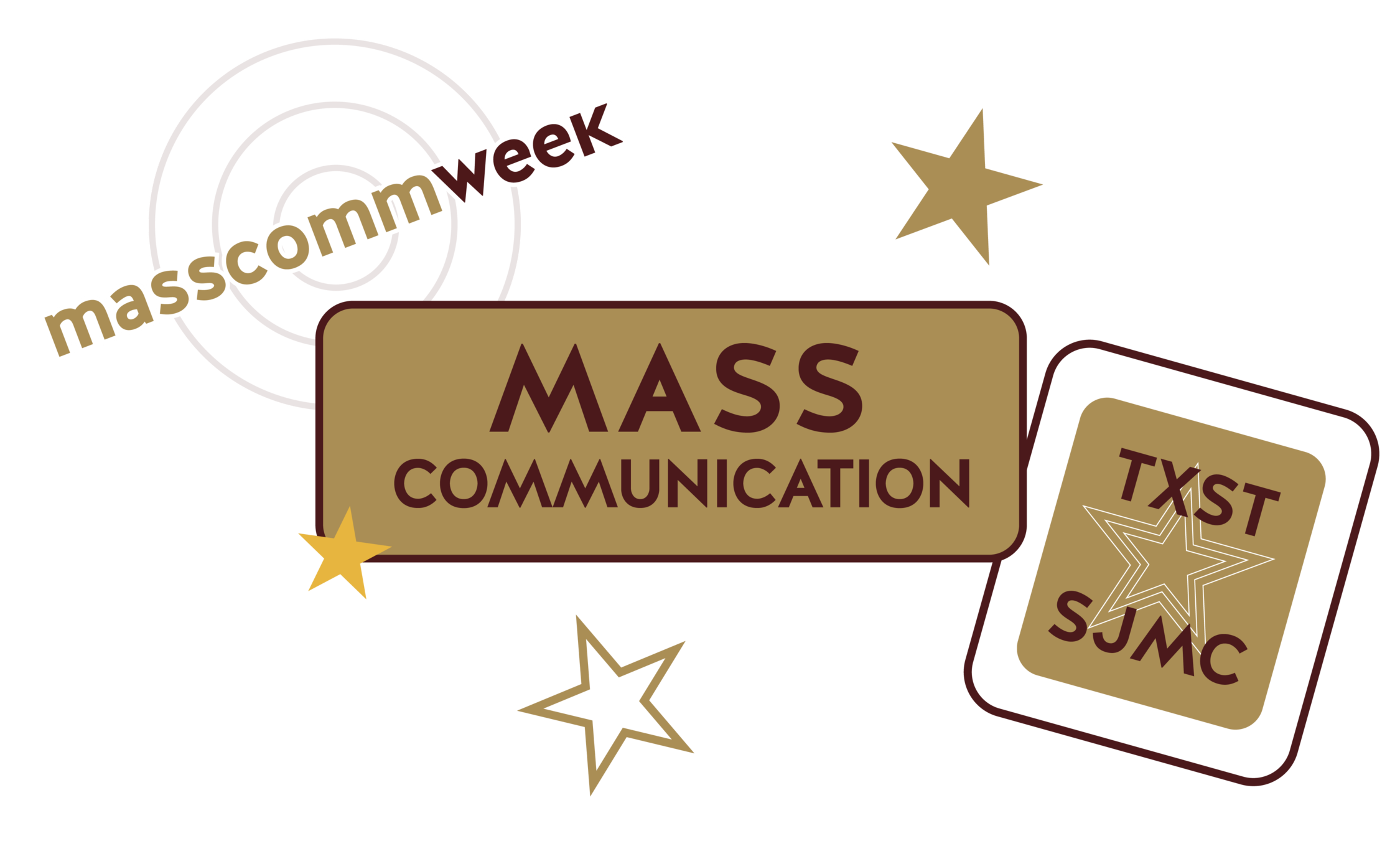 Mass Comm Week Advertising Program Sticker