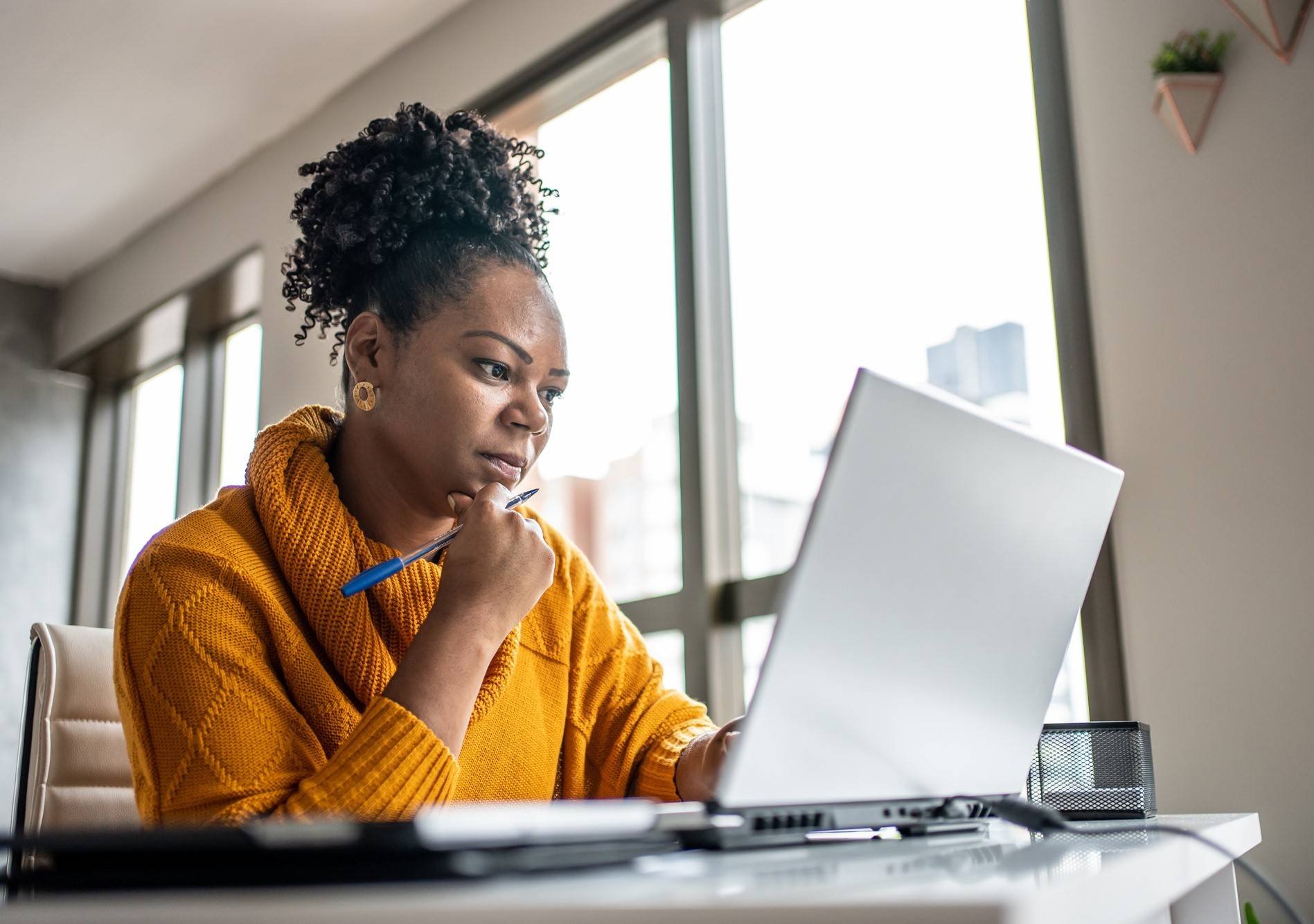 Person at laptop